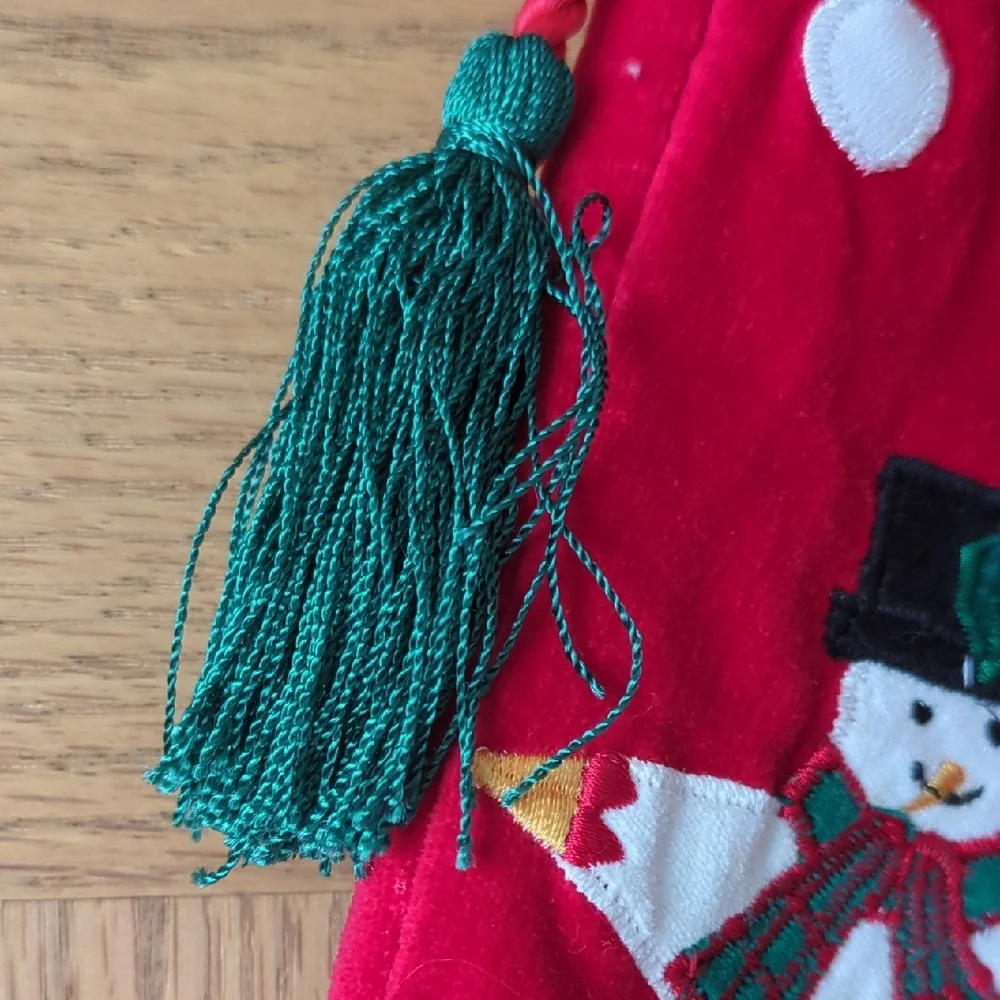Target Red and Green Holiday Stockings Set Of 2 Santa & Snowmen